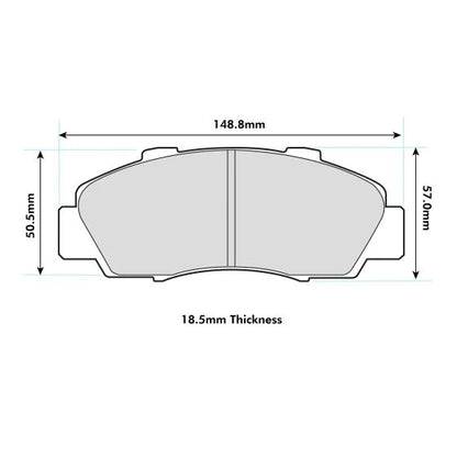 Honda Integra/Accord Front Performance Brake Pads 1206